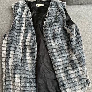 Grey Fur Vest